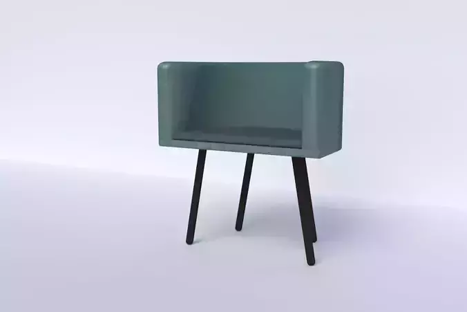 ARMCHAIR chair with legs Free low-poly 3D model