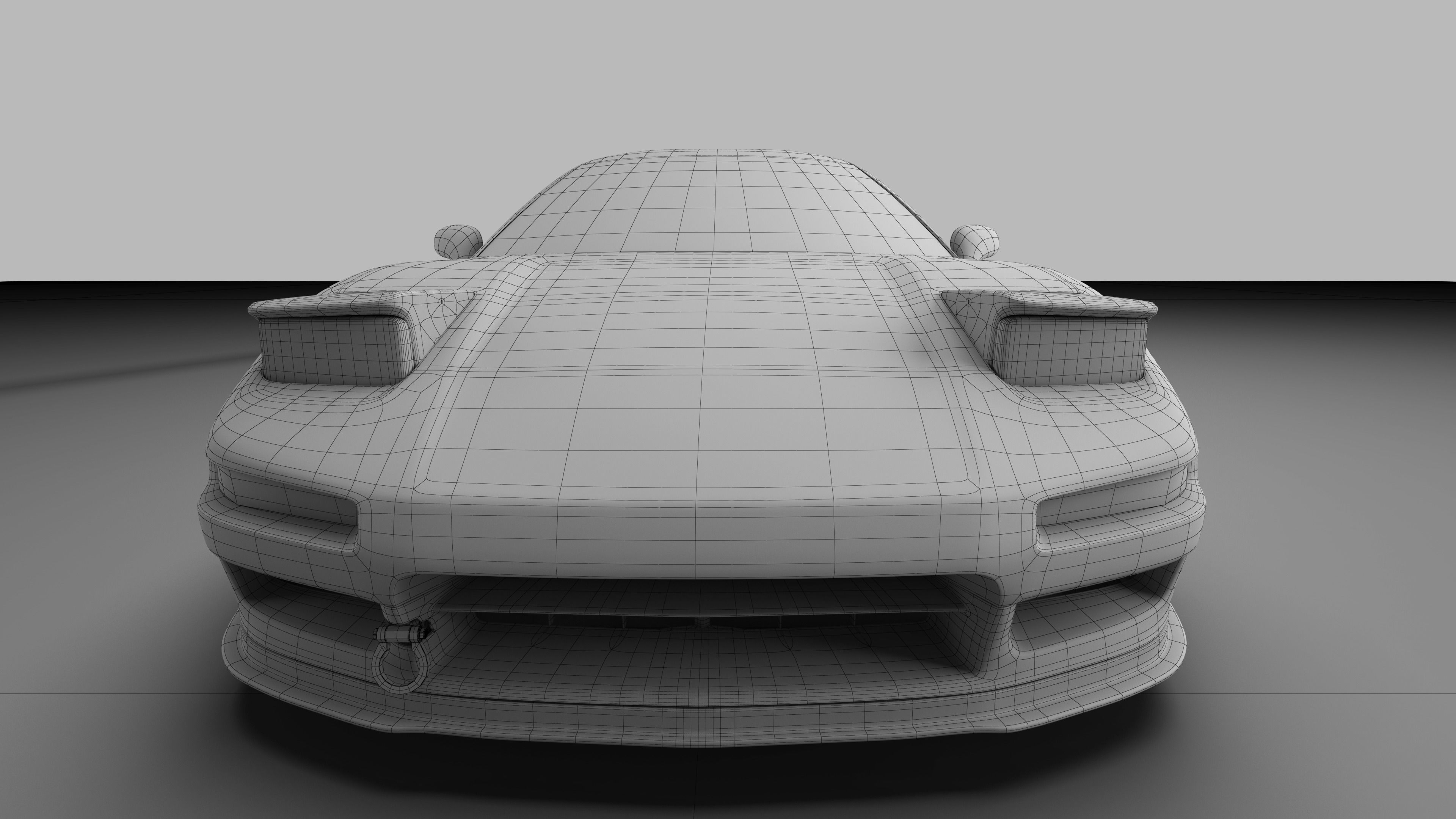 NSX1992 sports car 3D model_7