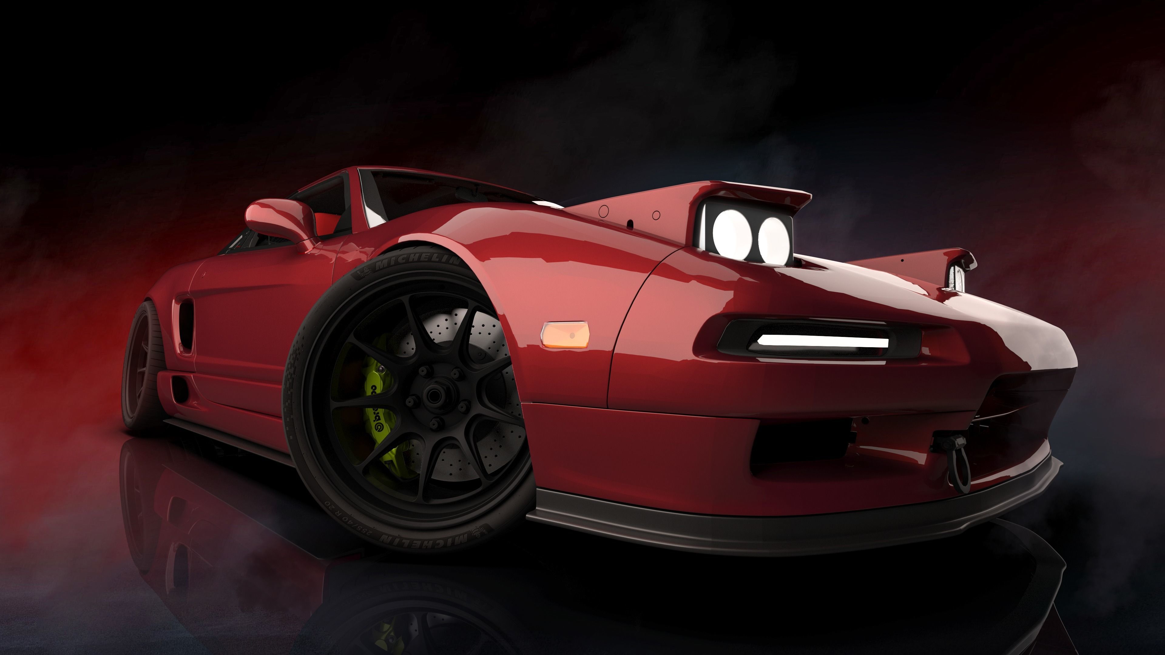 NSX1992 sports car 3D model_3