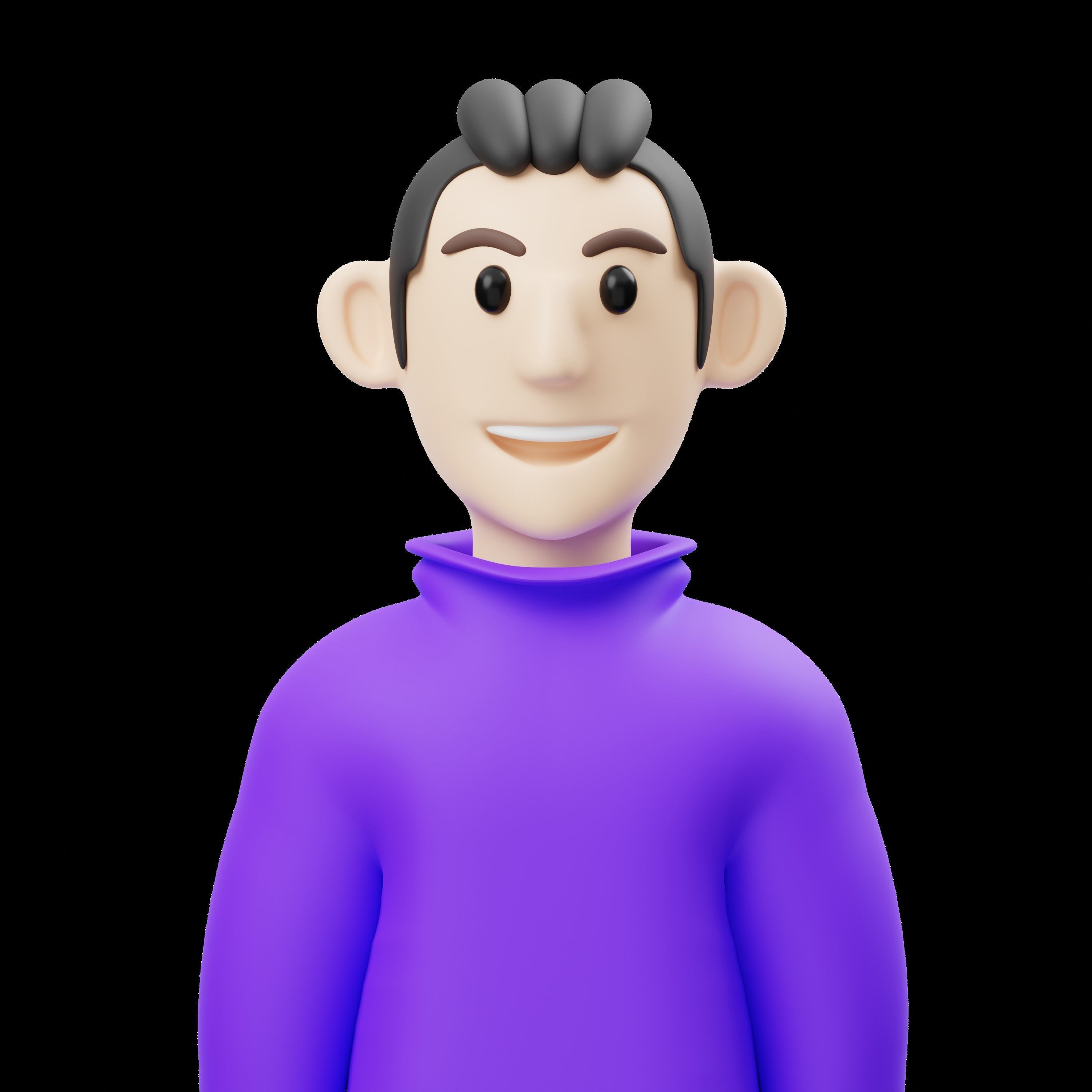 Avatar V3 3D Render Illustration 3D model_1