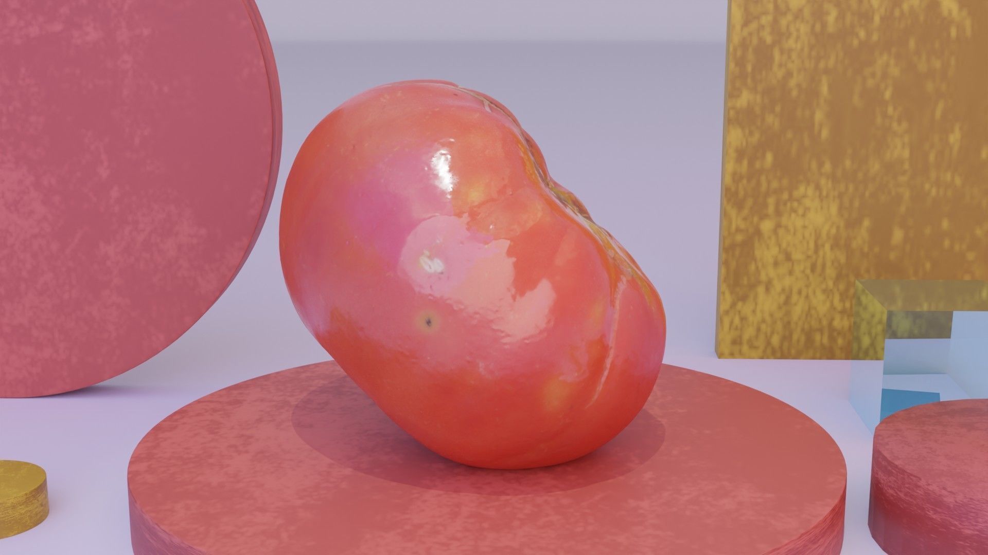 Tomato 01 high-poly 3D model_4