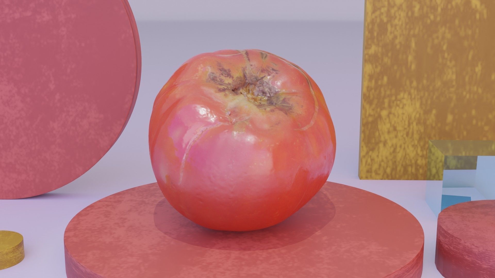 Tomato 01 high-poly 3D model_2