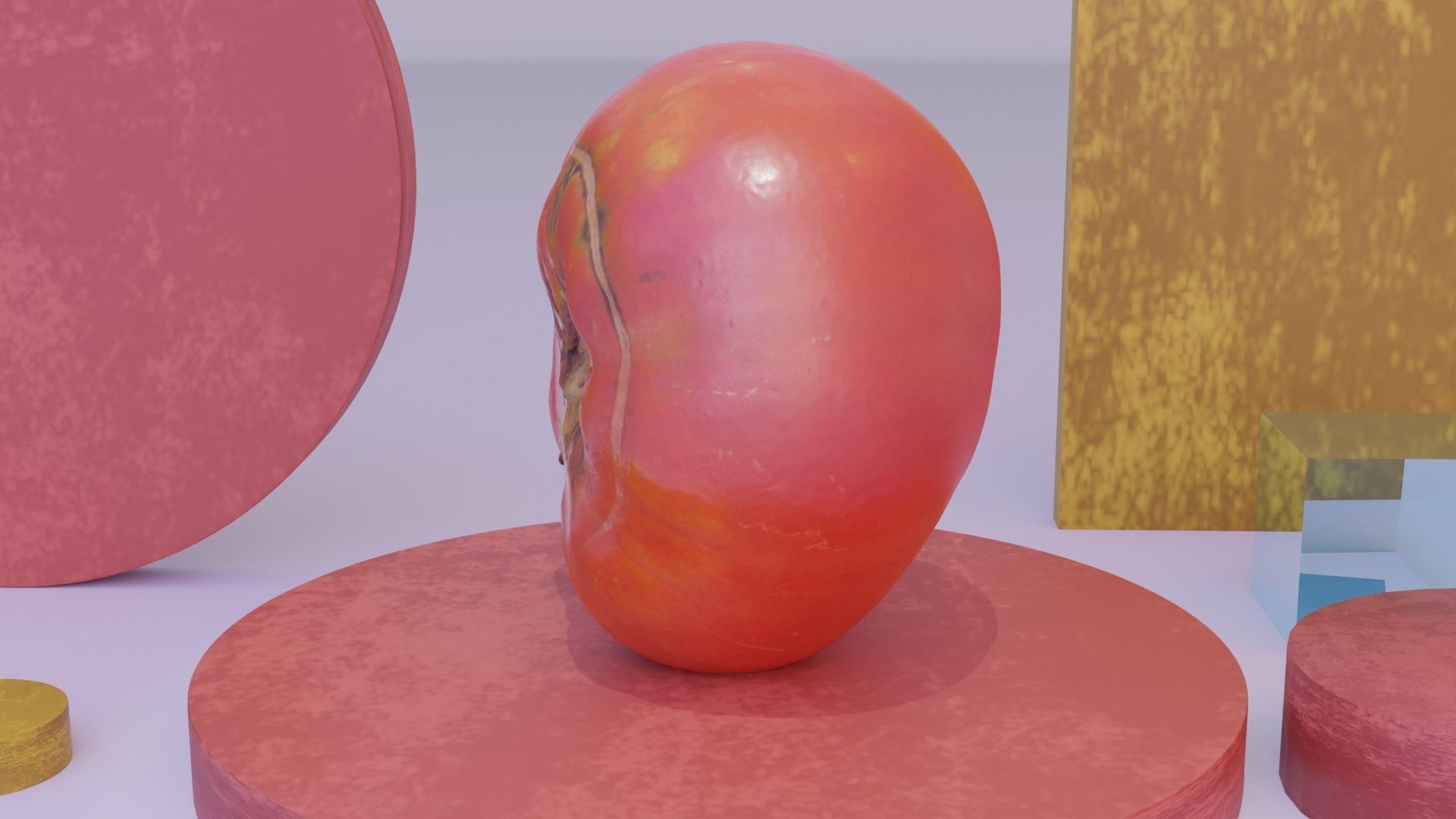 Tomato 01 high-poly 3D model_9