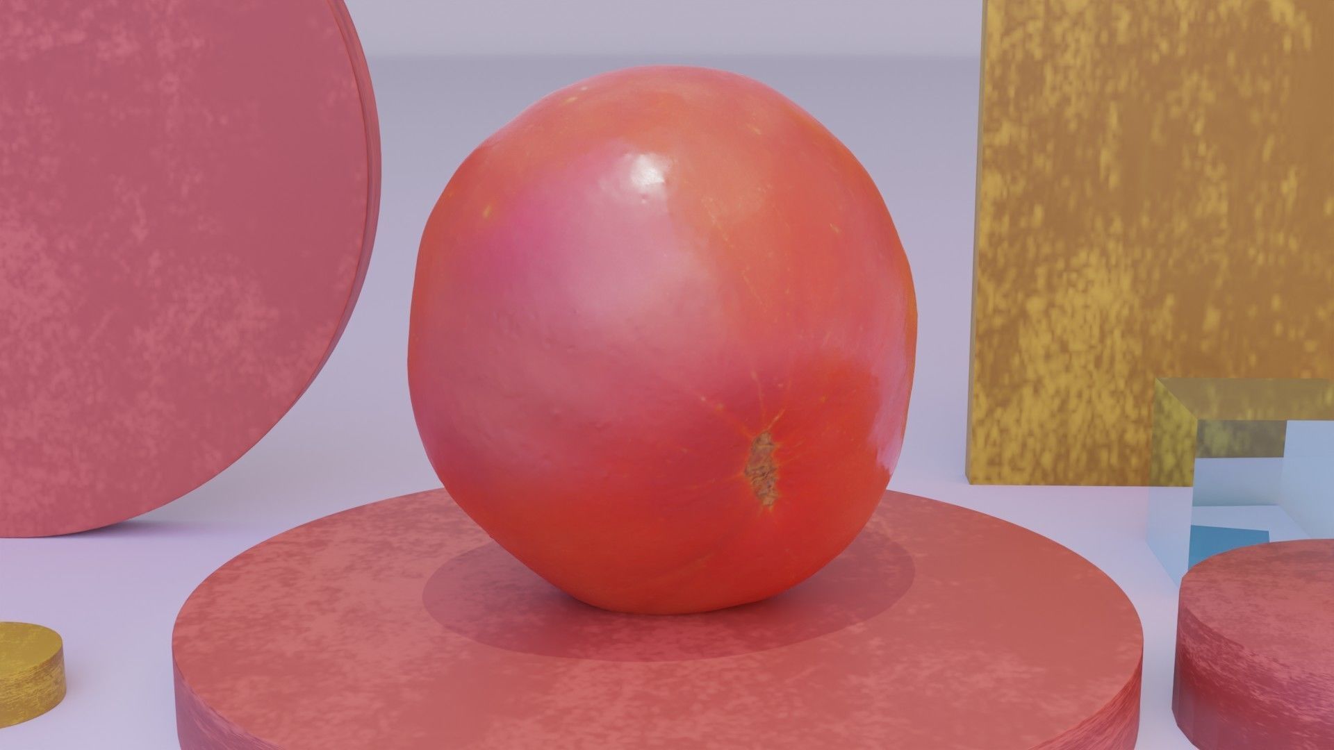 Tomato 01 high-poly 3D model_7