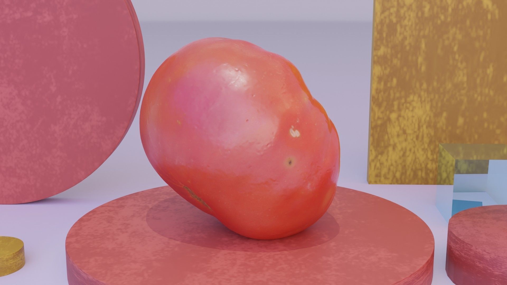 Tomato 01 high-poly 3D model_5