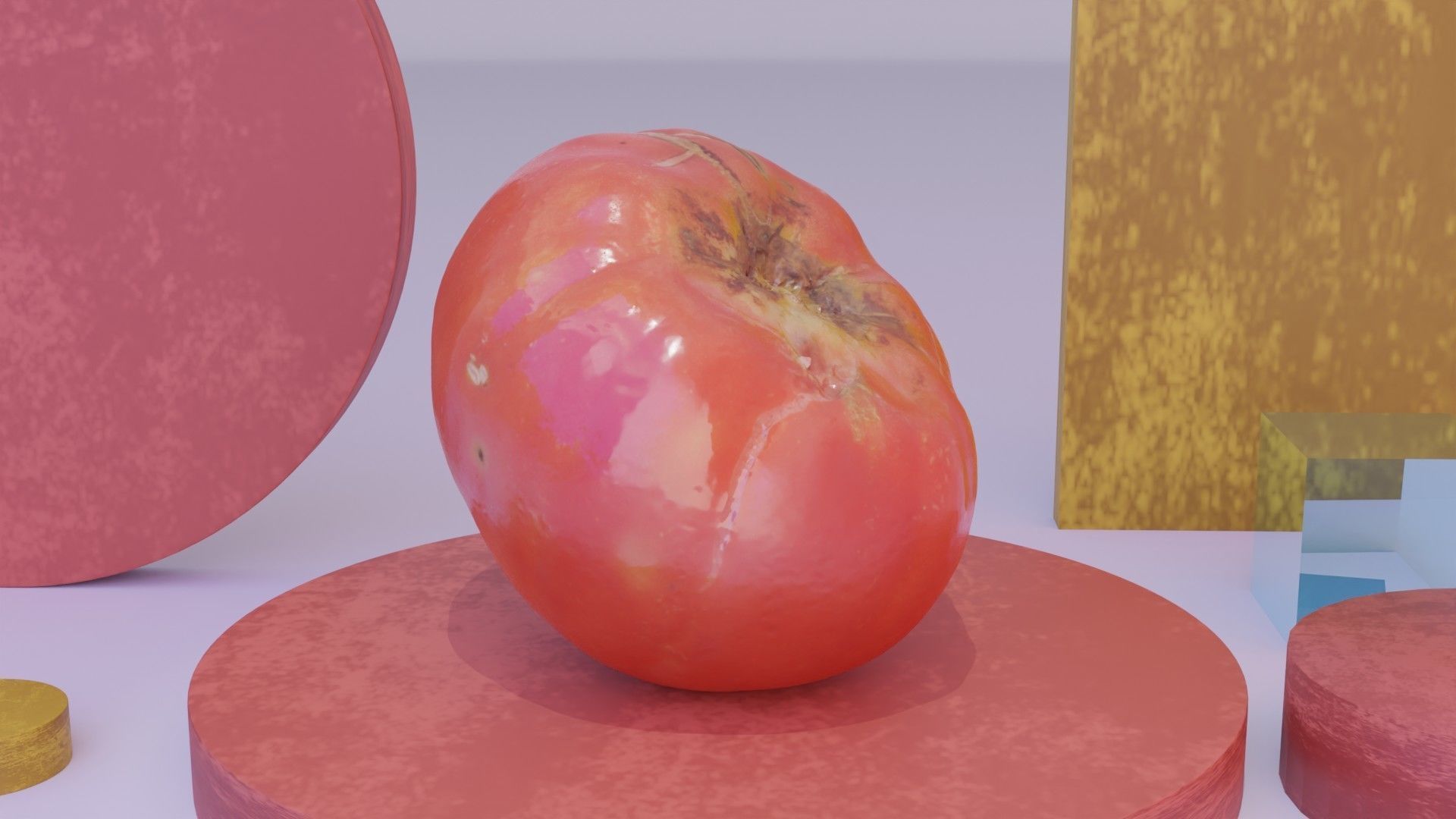 Tomato 01 high-poly 3D model_3