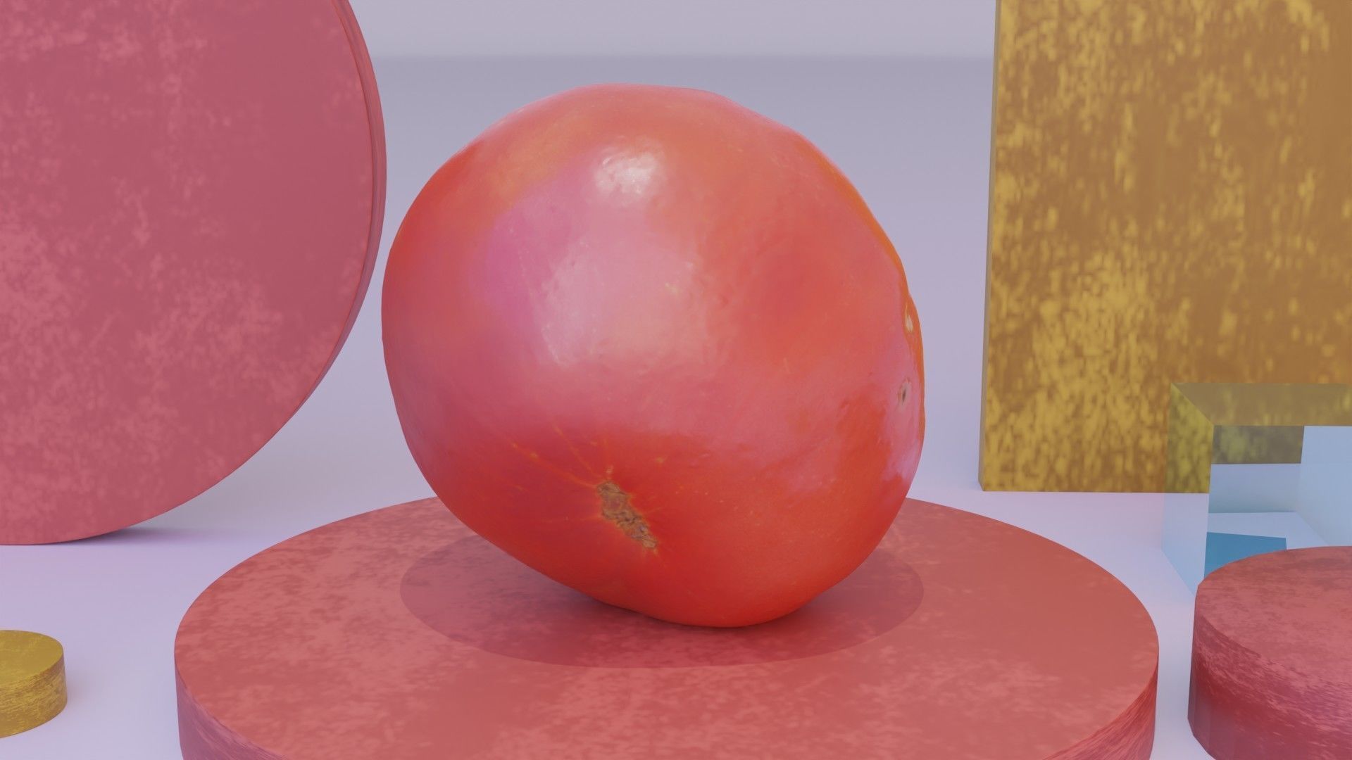 Tomato 01 high-poly 3D model_6
