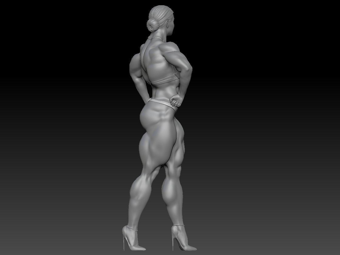 BODYBUILDING WOMAN 2 3D print model_3