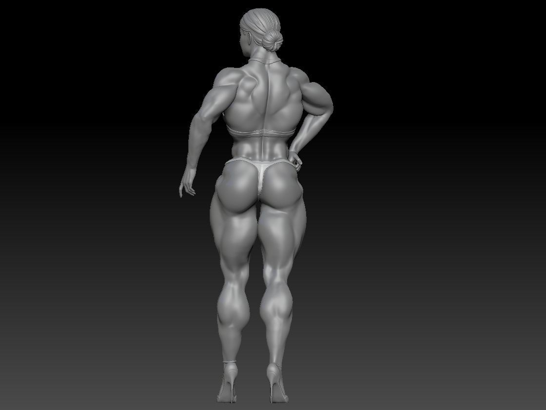BODYBUILDING WOMAN 2 3D print model_2