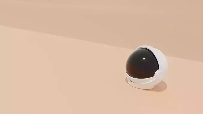 Space helmet 3D model - Astronaut 
