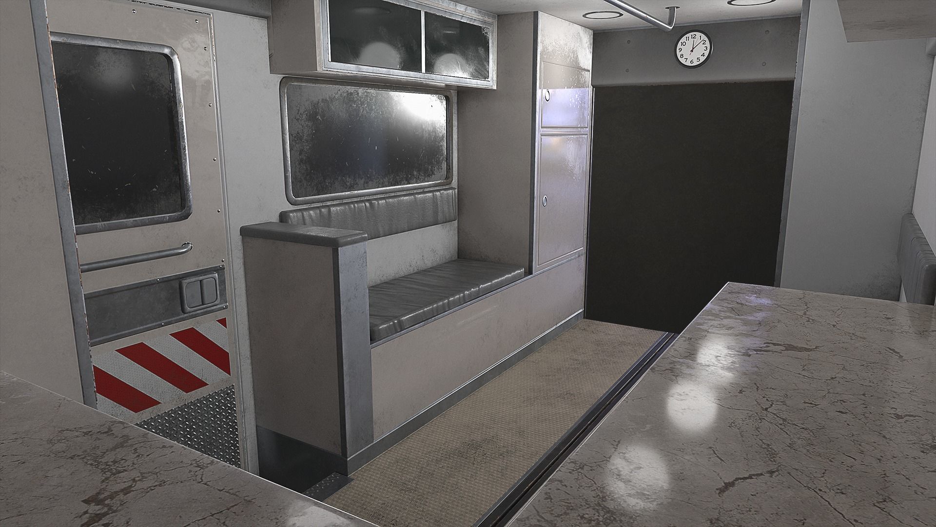 Ambulance Type 3 - V2 Low-poly 3D model_12