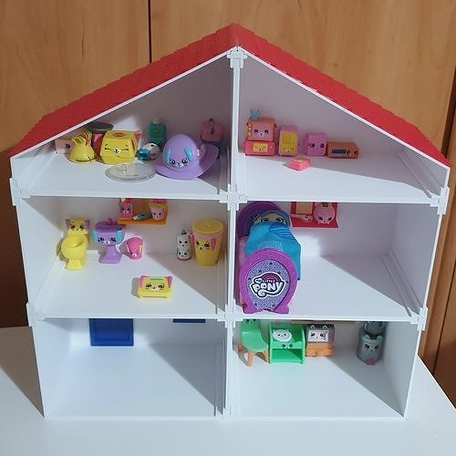 Doll House - OpenSCAD parametrizable 3D print model