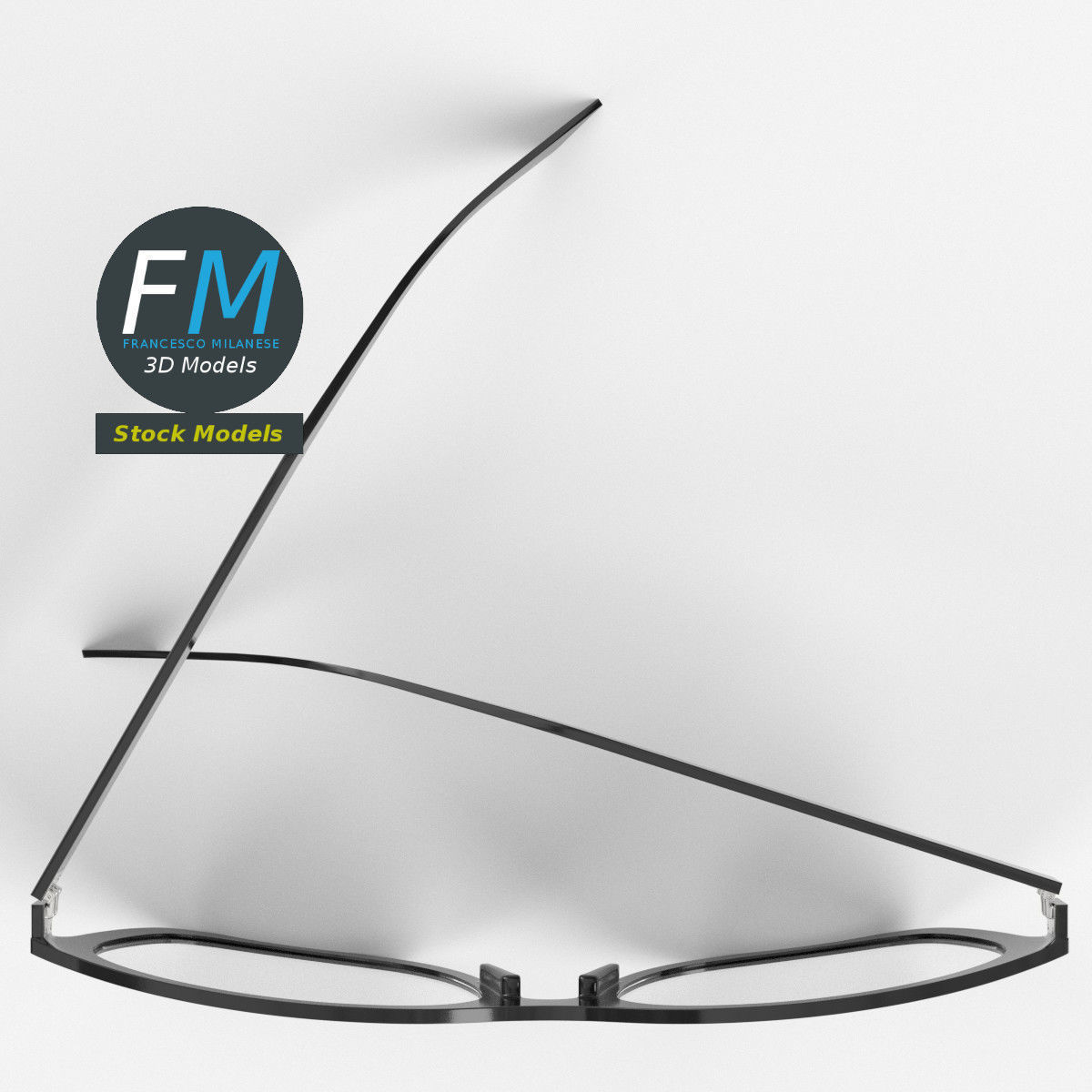 Glasses Wellington 3D model_6