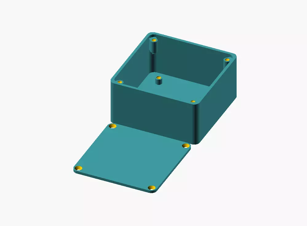 Universal BOX for PCB - OpenSCAD parametrizable Free 3D print model_0