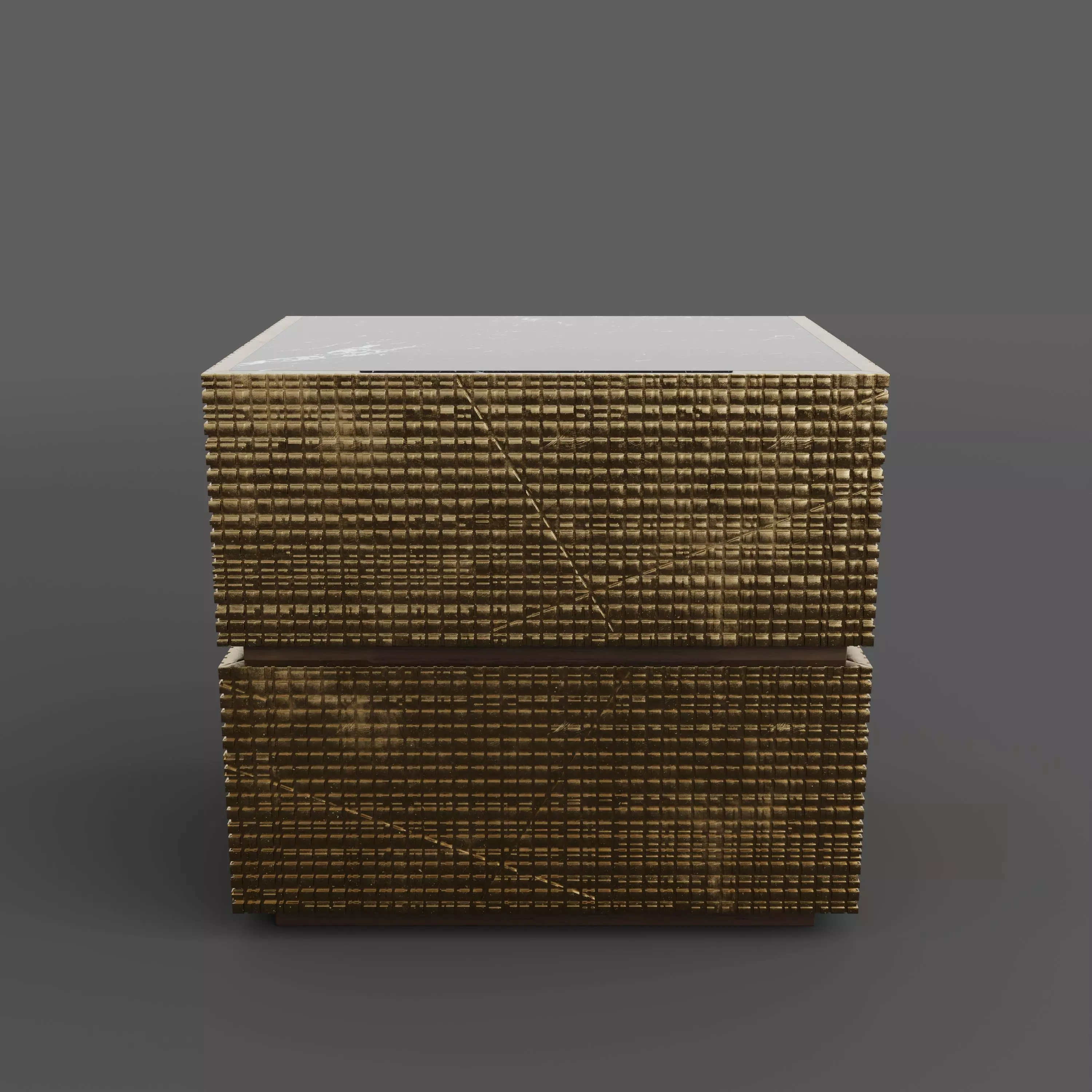 BD 06 Bedside Table with interior designed by Bartoli Design 3D model_0