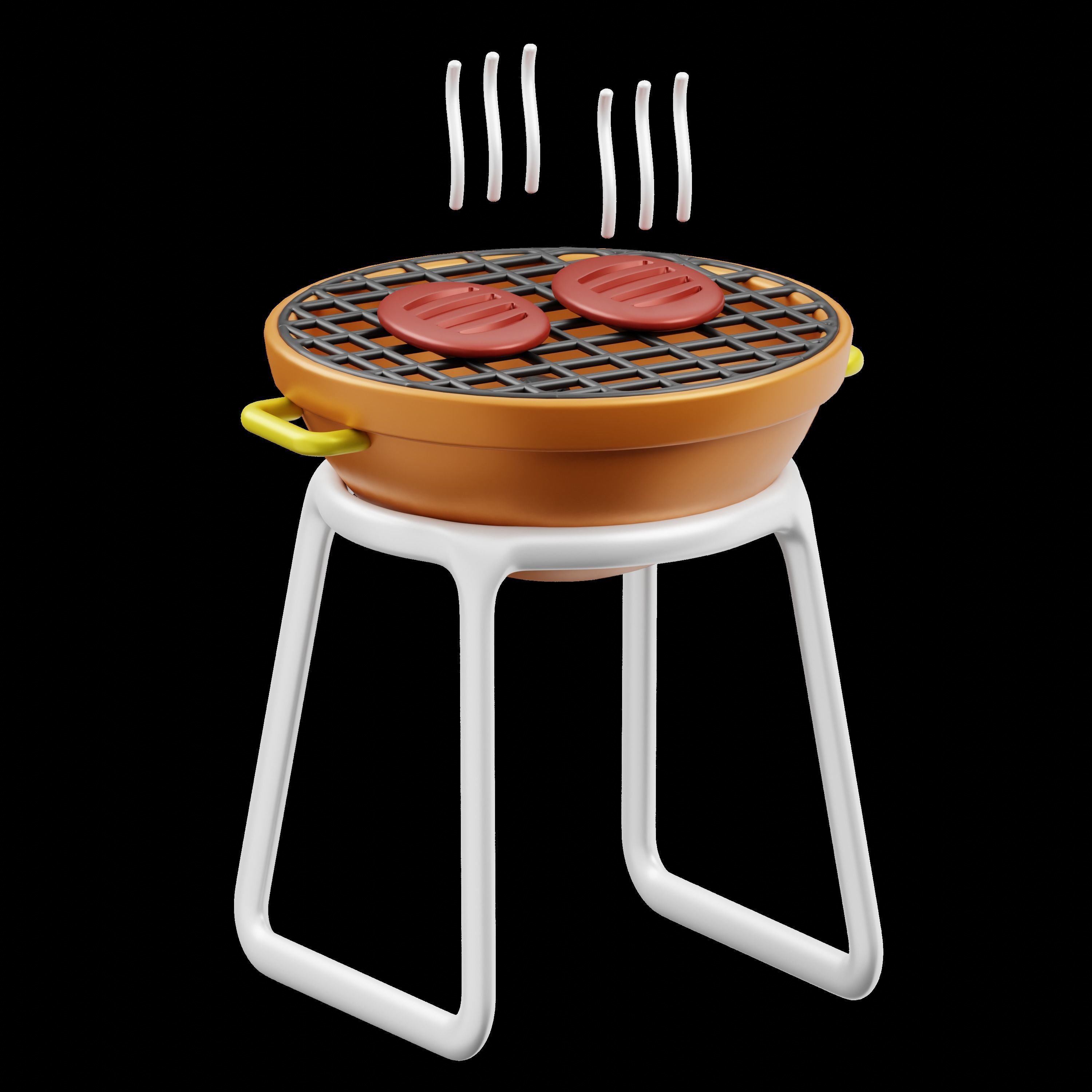 Summer 3D Illustration Low-poly 3D model_2