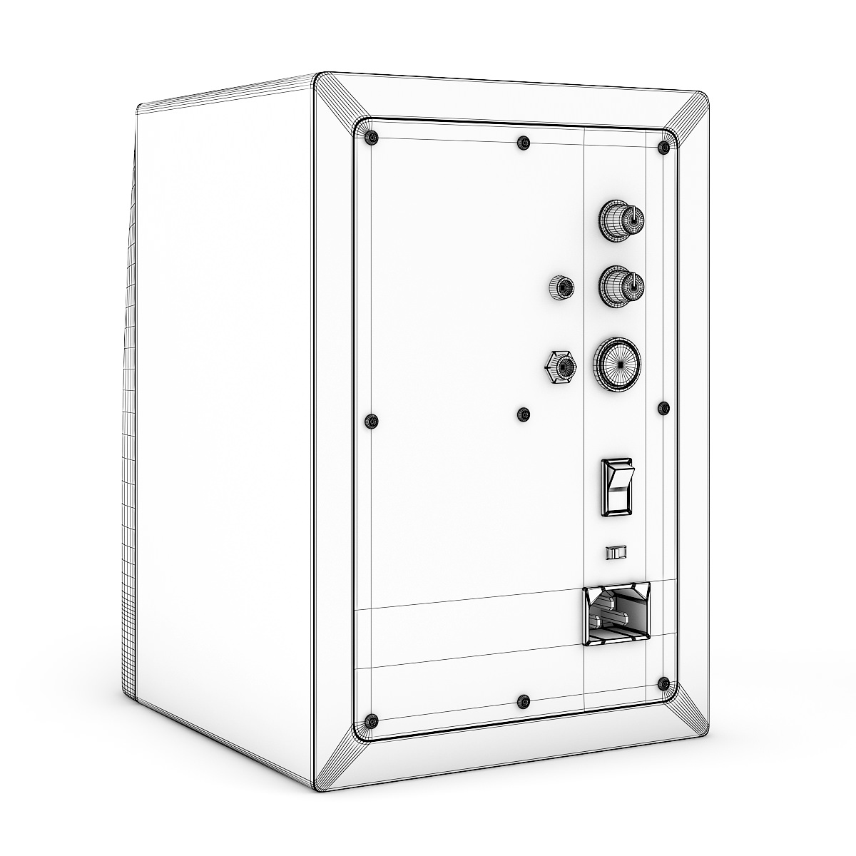 Studio Monitors 3D model_2