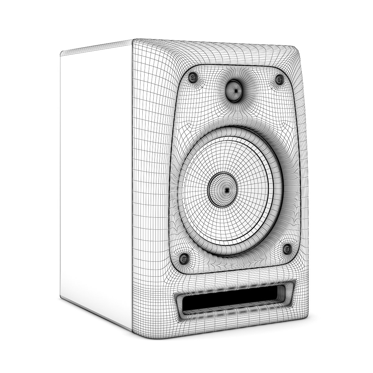 Studio Monitors 3D model_3