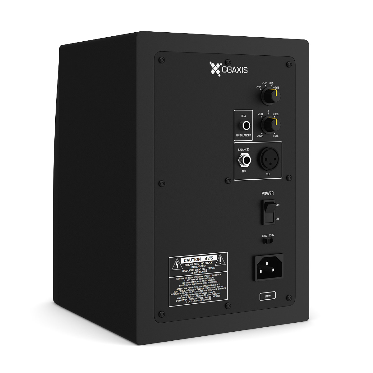 Studio Monitors 3D model_1