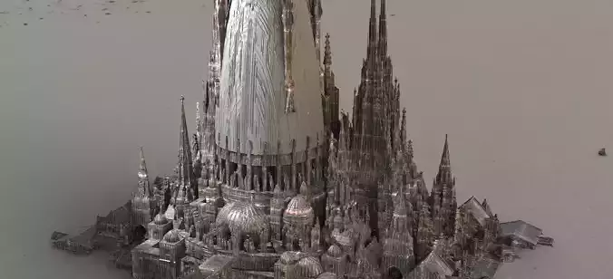 Barbarian Grand Hyborian Palace structure 1  3D model