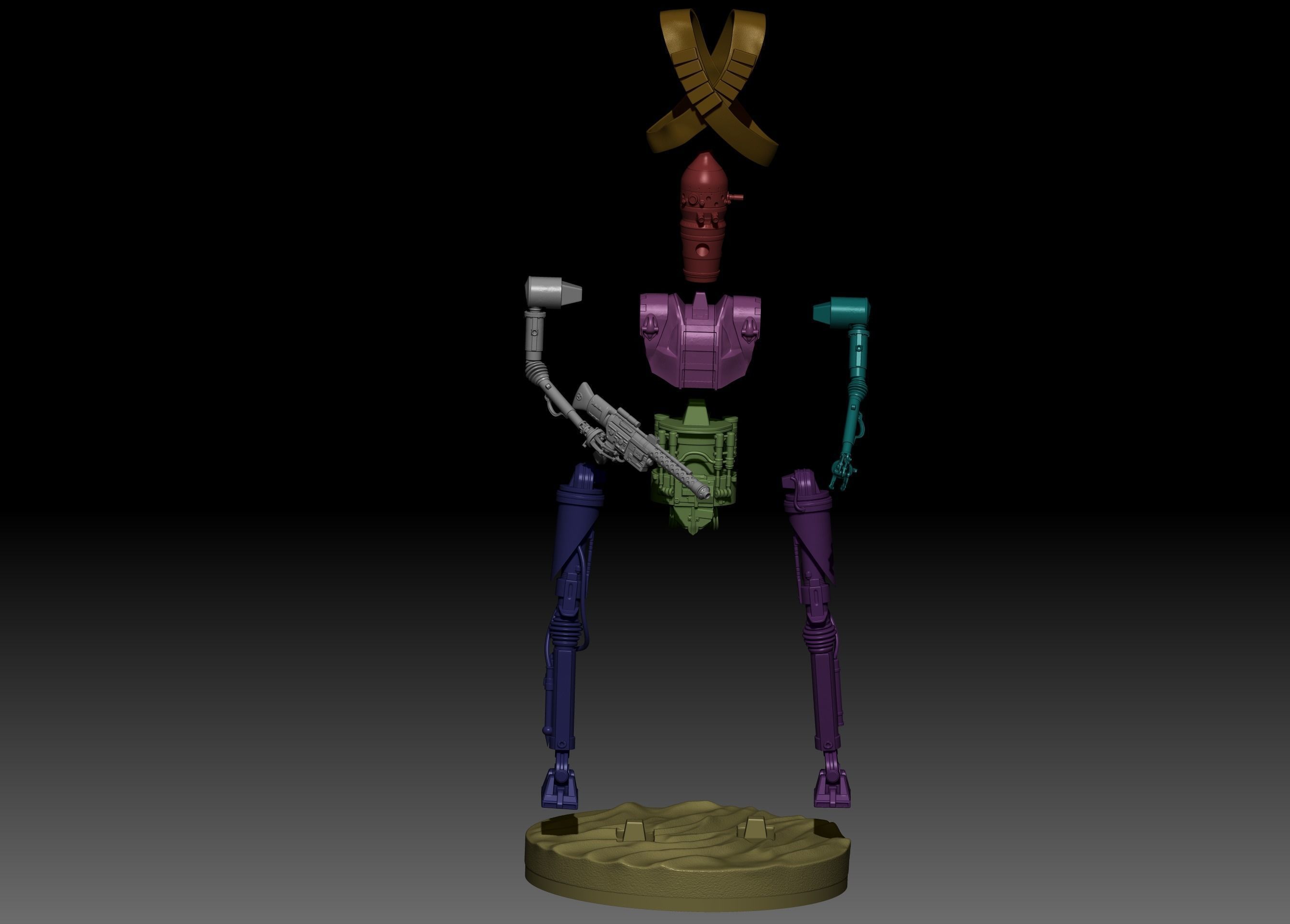 IG-11 from mandalorian 3D print model_7