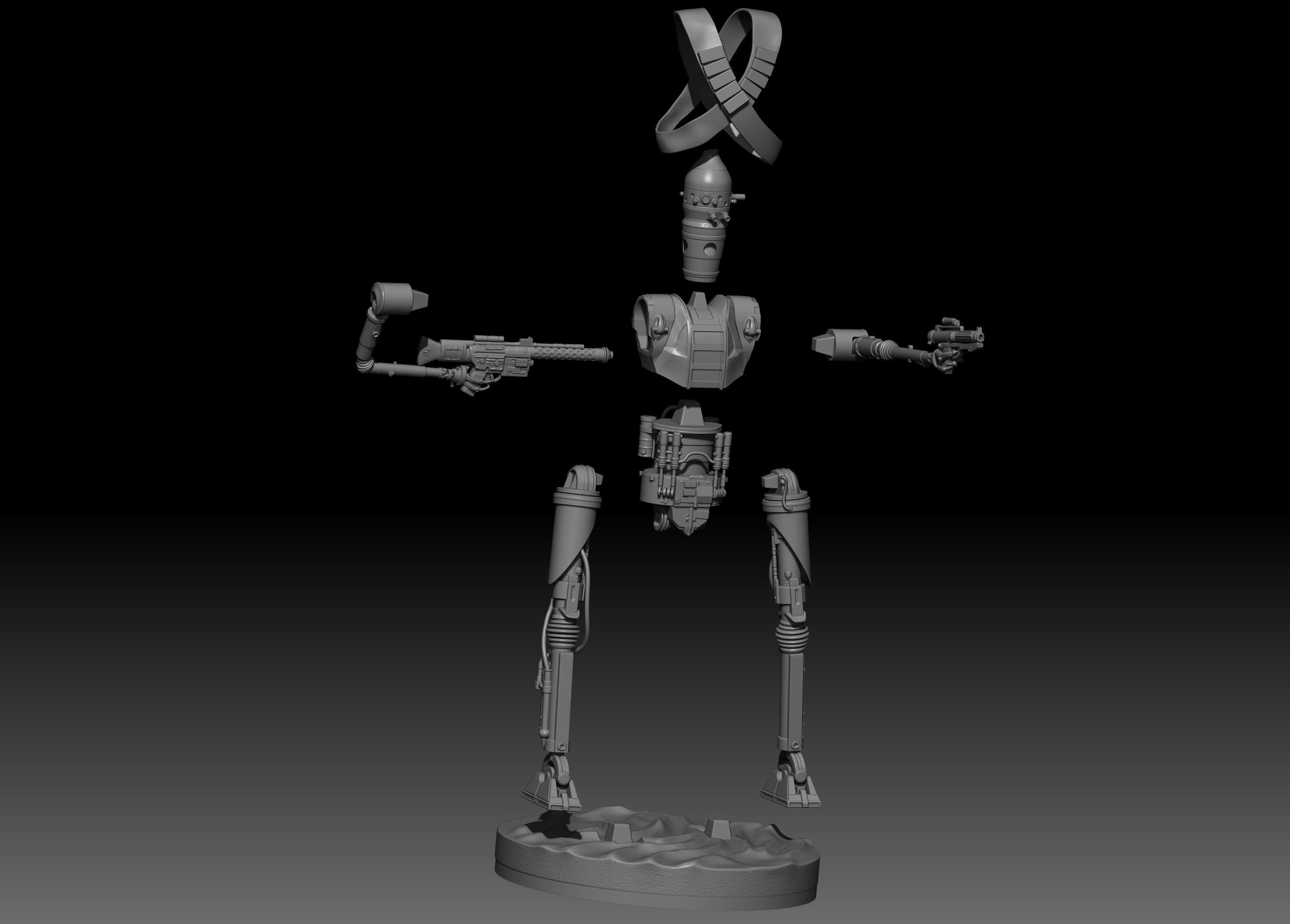 IG-11 from mandalorian 3D print model_31