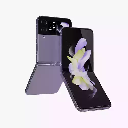 Samsung Galaxy Z Flip 4 Bora Purple Rigged