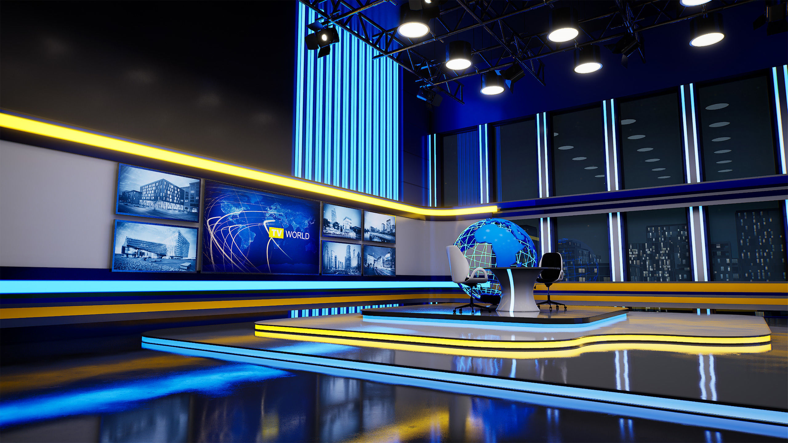 Virtual Studios vol 1 for UE 3D model_6
