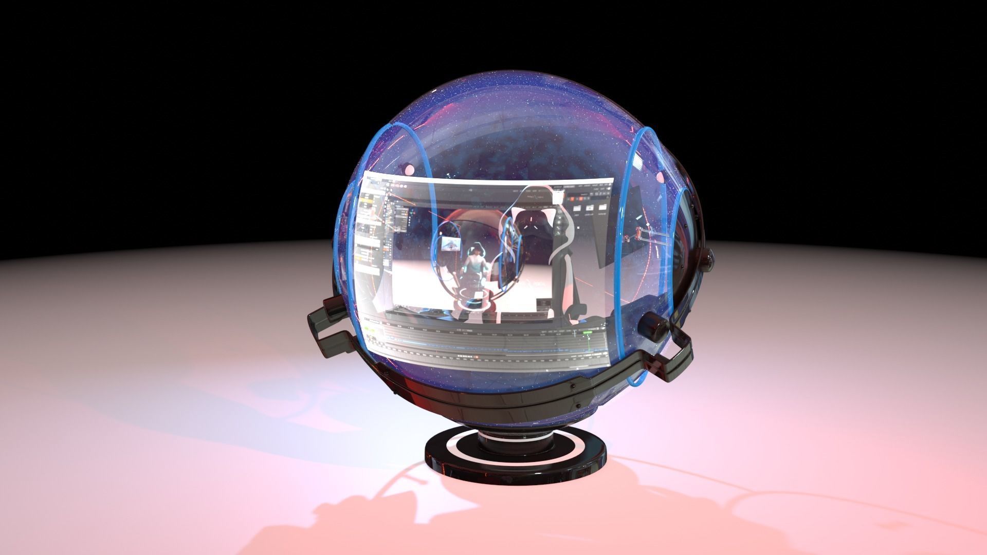 Gaming machine 3D model_2