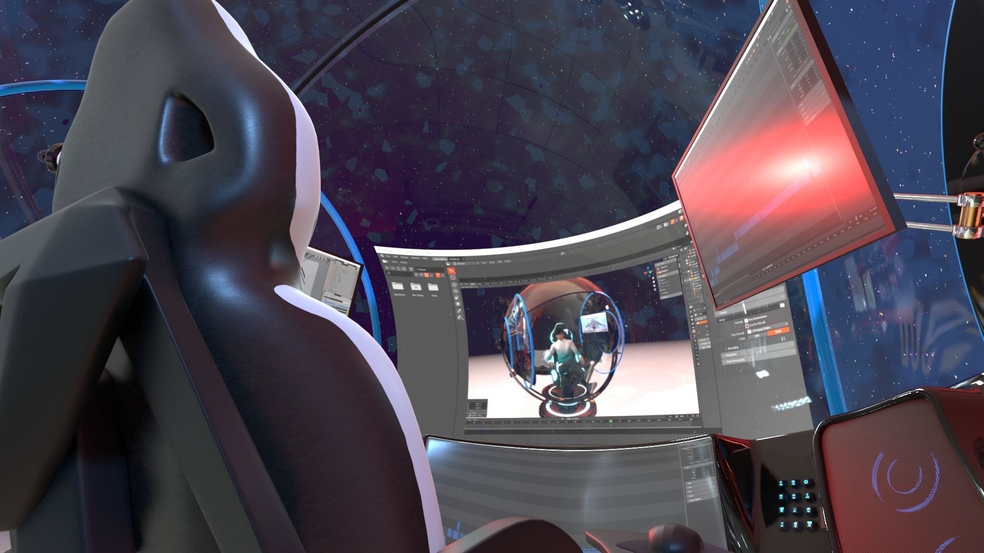 Gaming machine 3D model_7