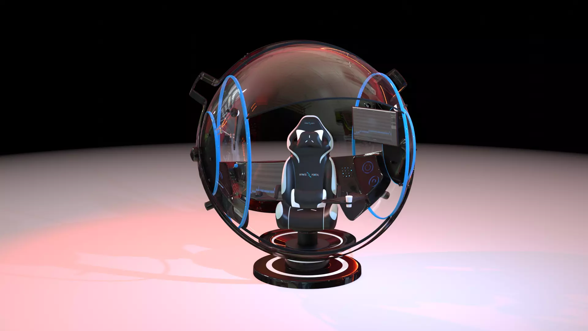 Gaming machine 3D model_0