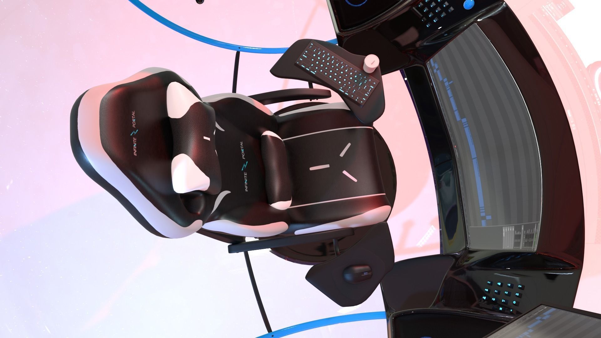 Gaming machine 3D model_8