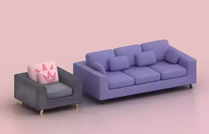 Couch and Armchair