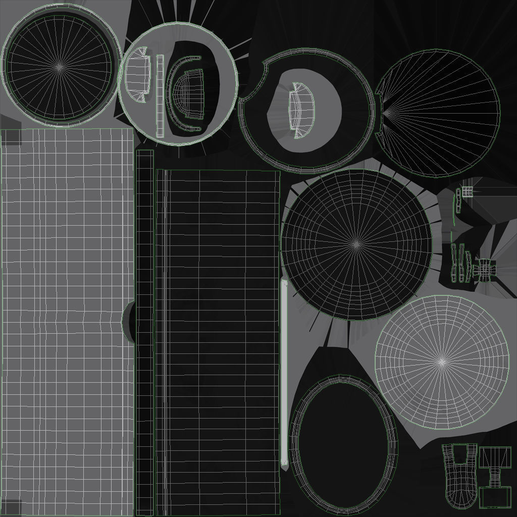 Trash Can Low-poly 3D model_15