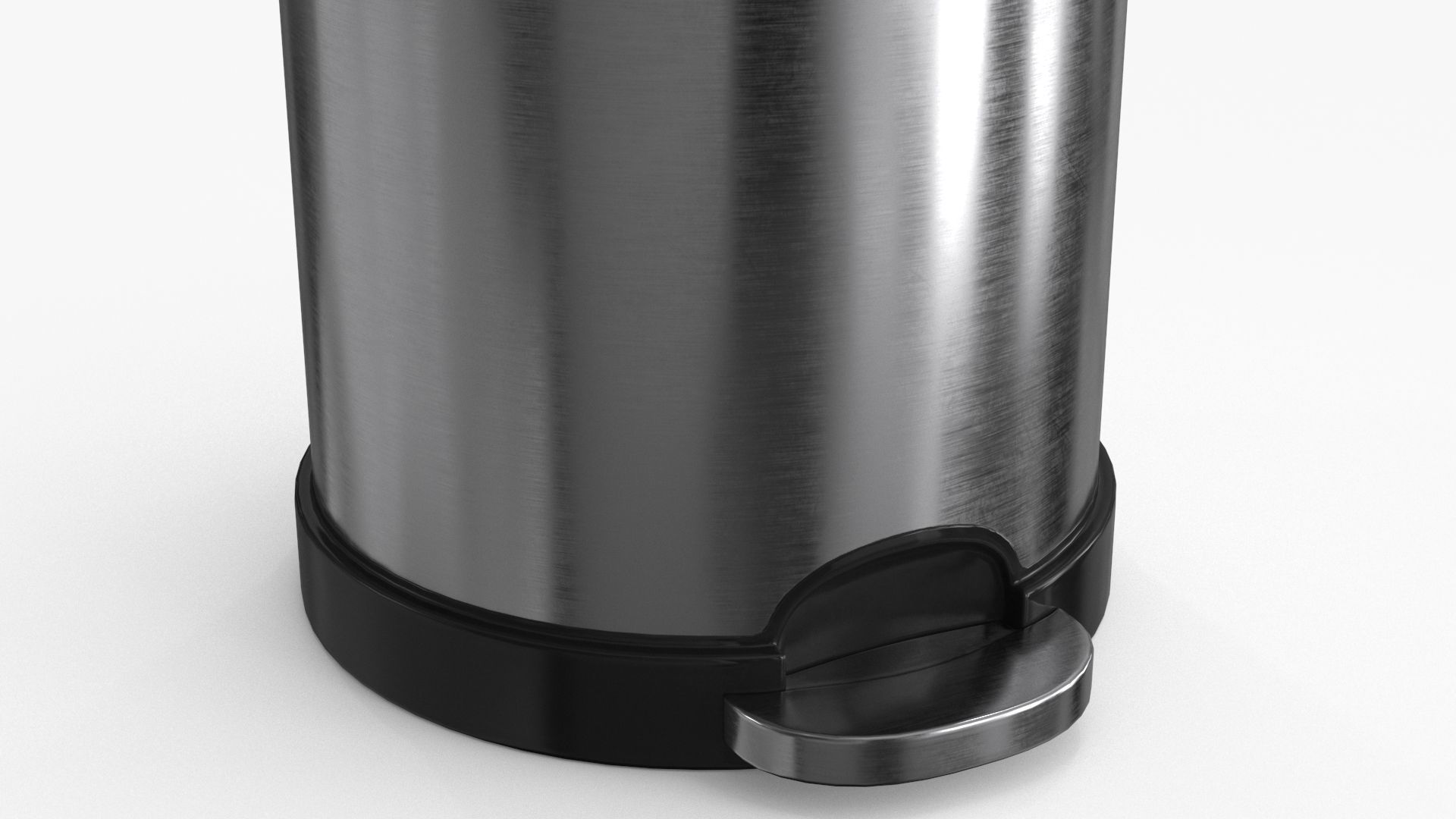 Trash Can Low-poly 3D model_12