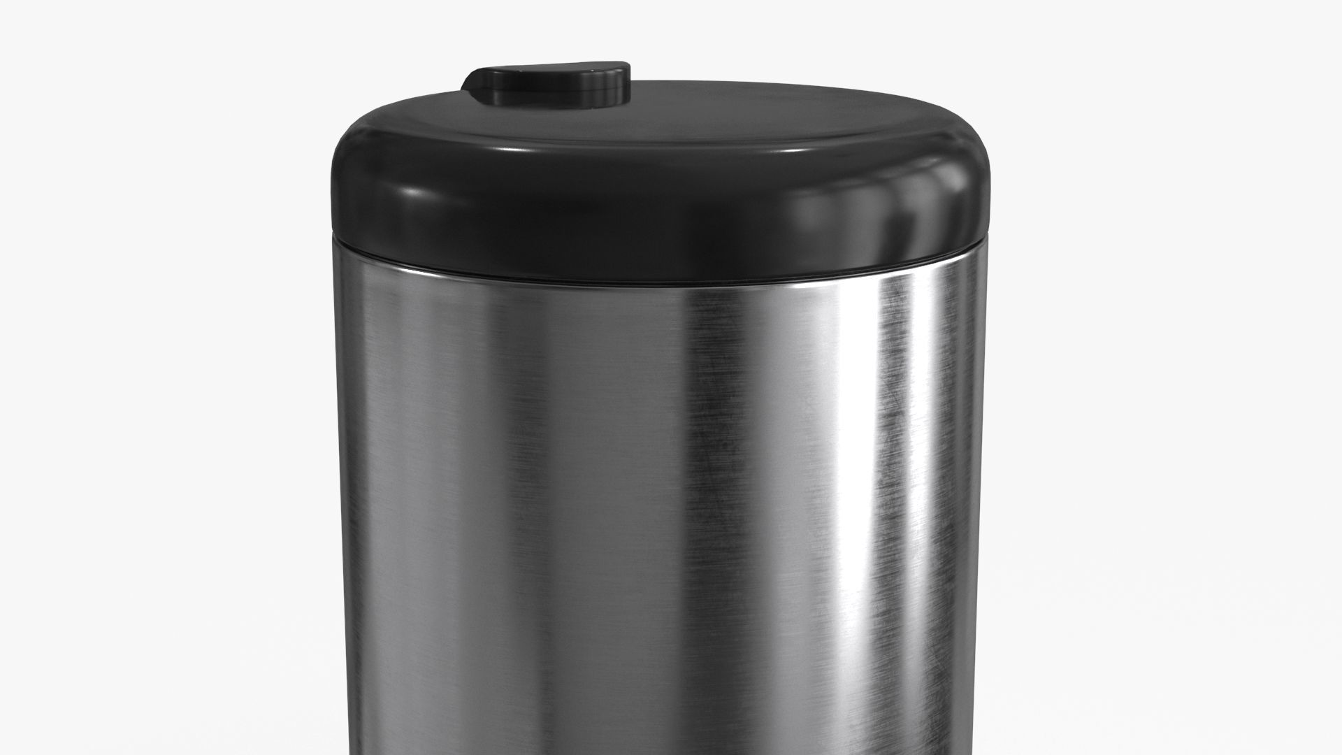 Trash Can Low-poly 3D model_11