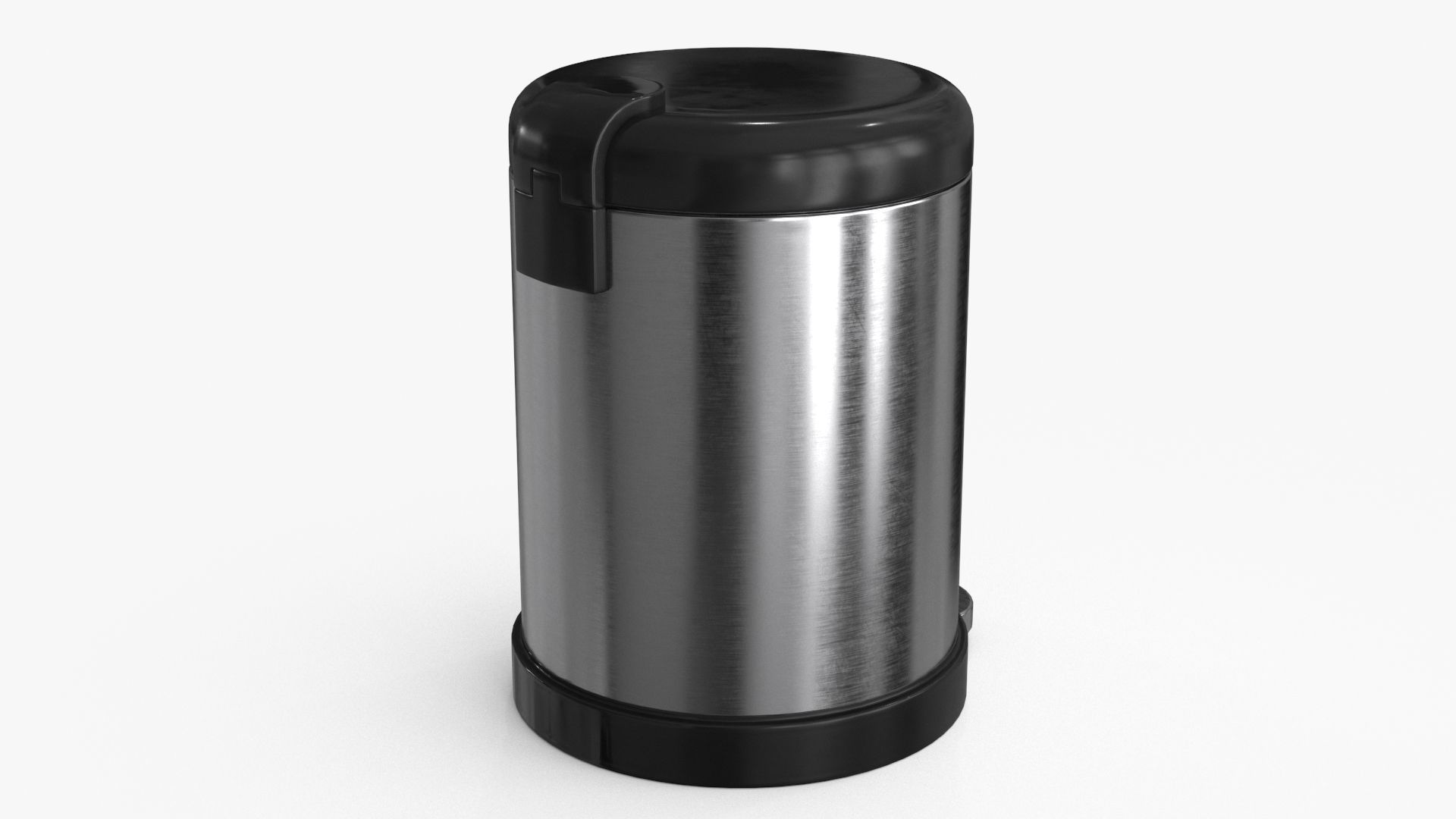 Trash Can Low-poly 3D model_6