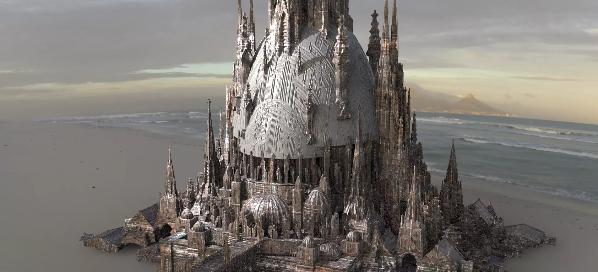 Barbarian Grand Wizards towers  3D model_0