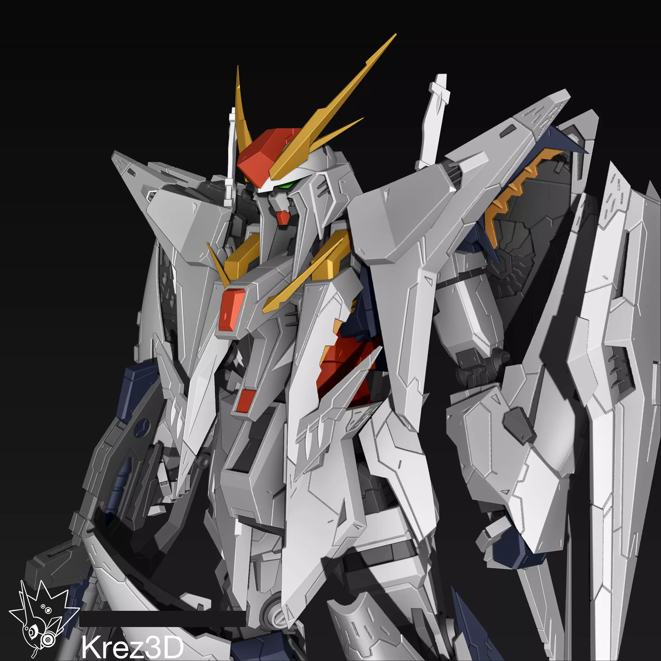 Xi Gundam 3D print model_0