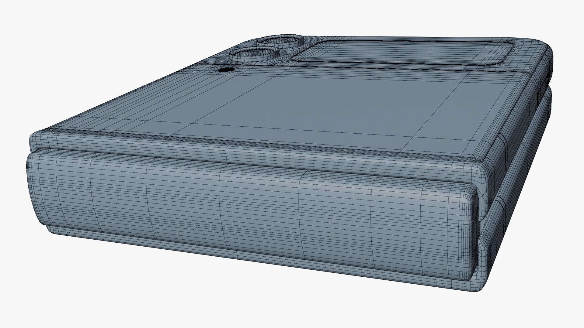 Samsung Galaxy Z Flip 4 Blue Rigged Low-poly 3D model_24