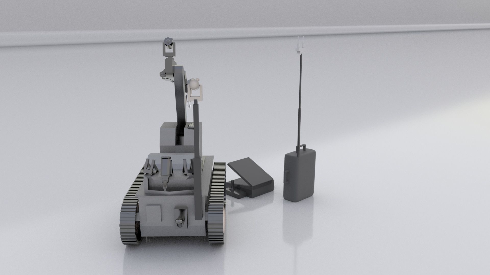 teodor explosive ordnance eod robot Low-poly 3D model_2