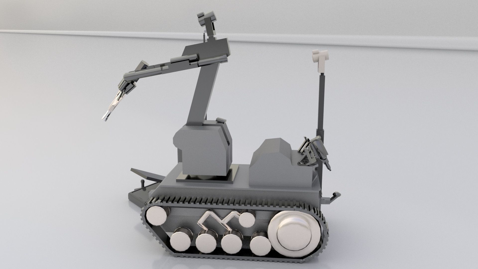 teodor explosive ordnance eod robot Low-poly 3D model_1