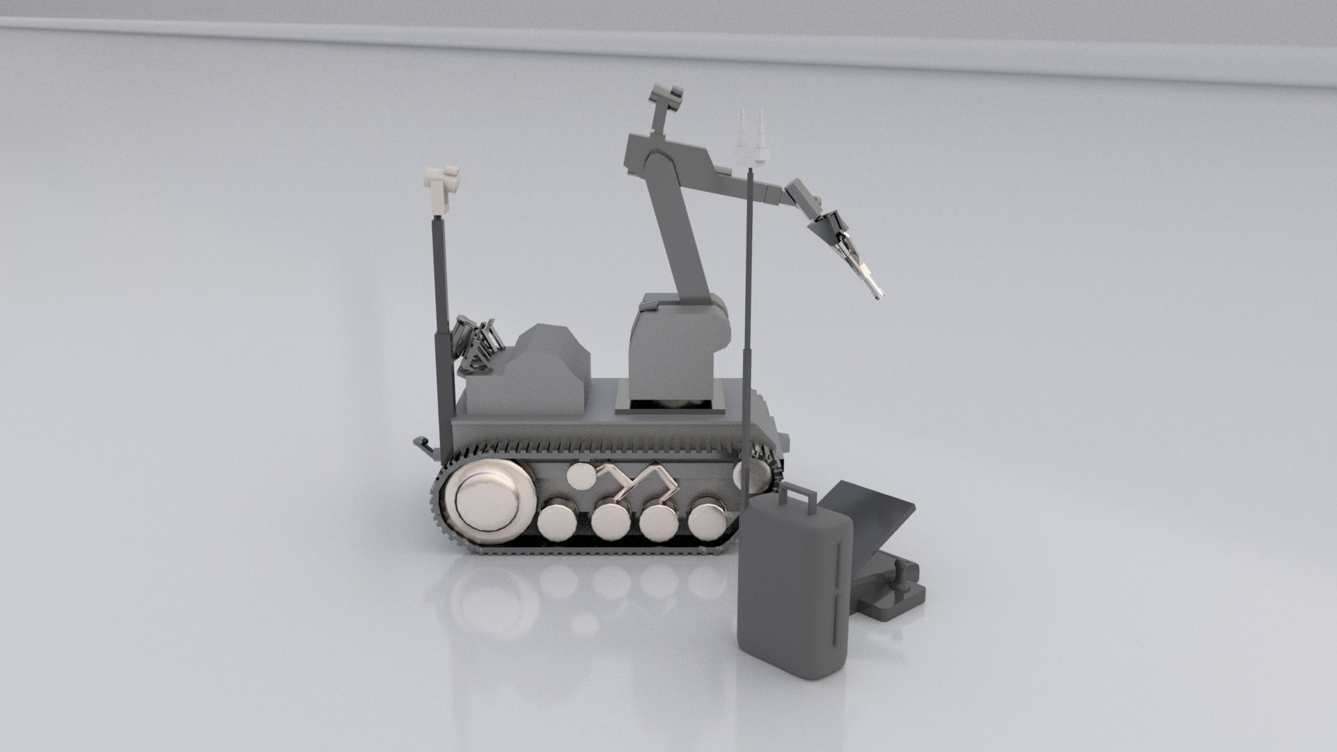 teodor explosive ordnance eod robot Low-poly 3D model_3