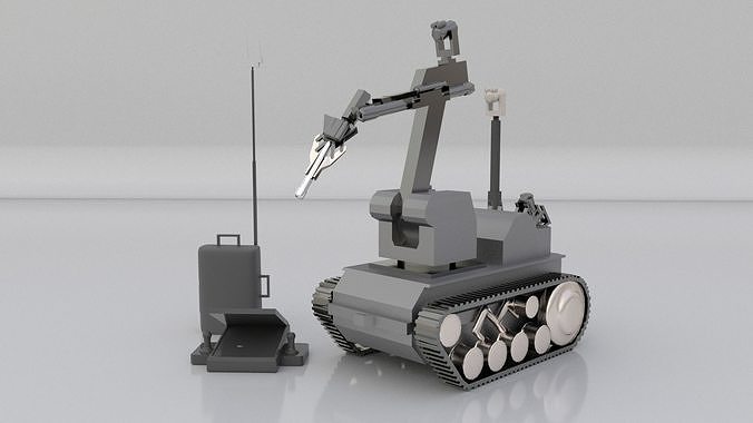 teodor explosive ordnance eod robot Low-poly 3D model