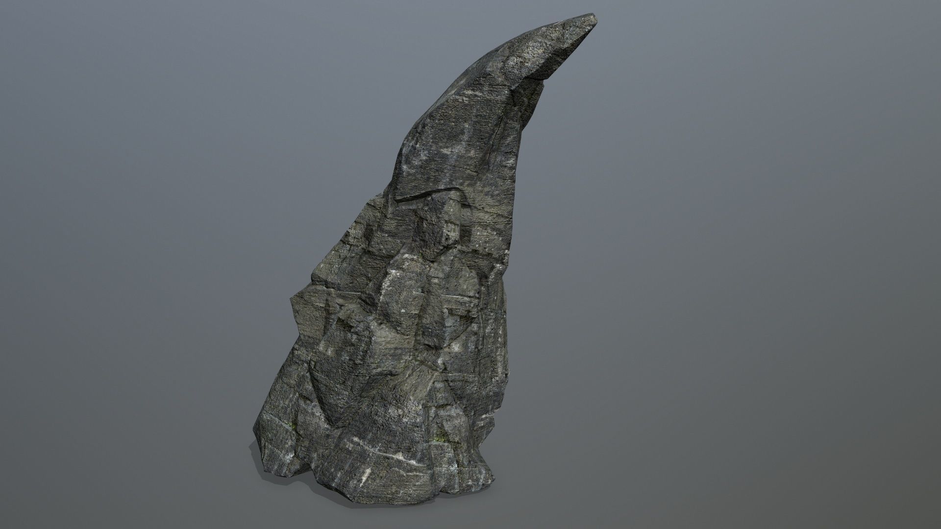 cliff rocks Low-poly 3D model_7