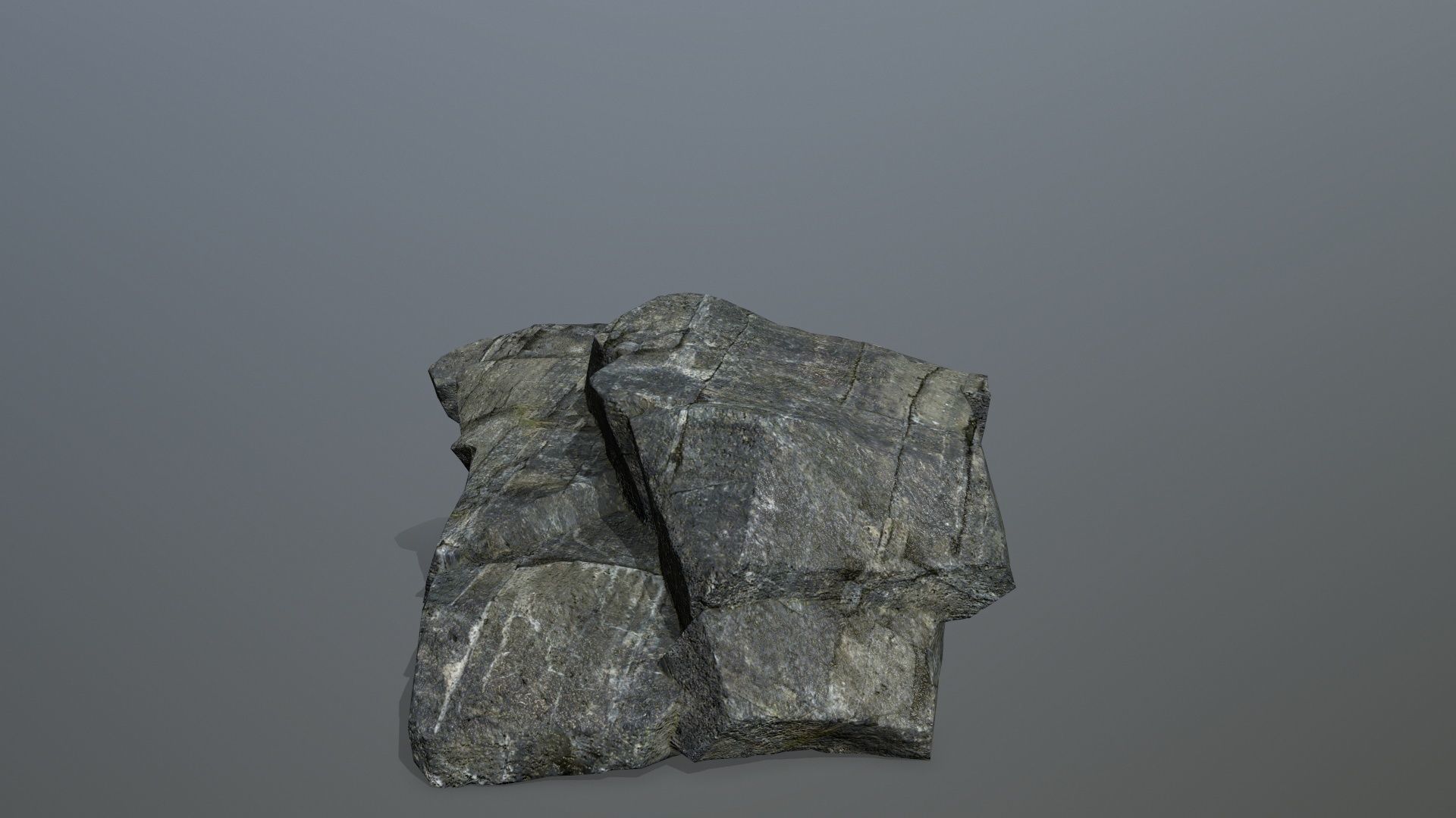 cliff rocks Low-poly 3D model_6