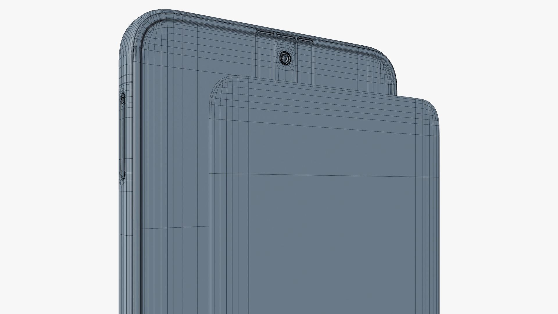 Samsung Galaxy Z Flip 4 Graphite Rigged Low-poly 3D model_18