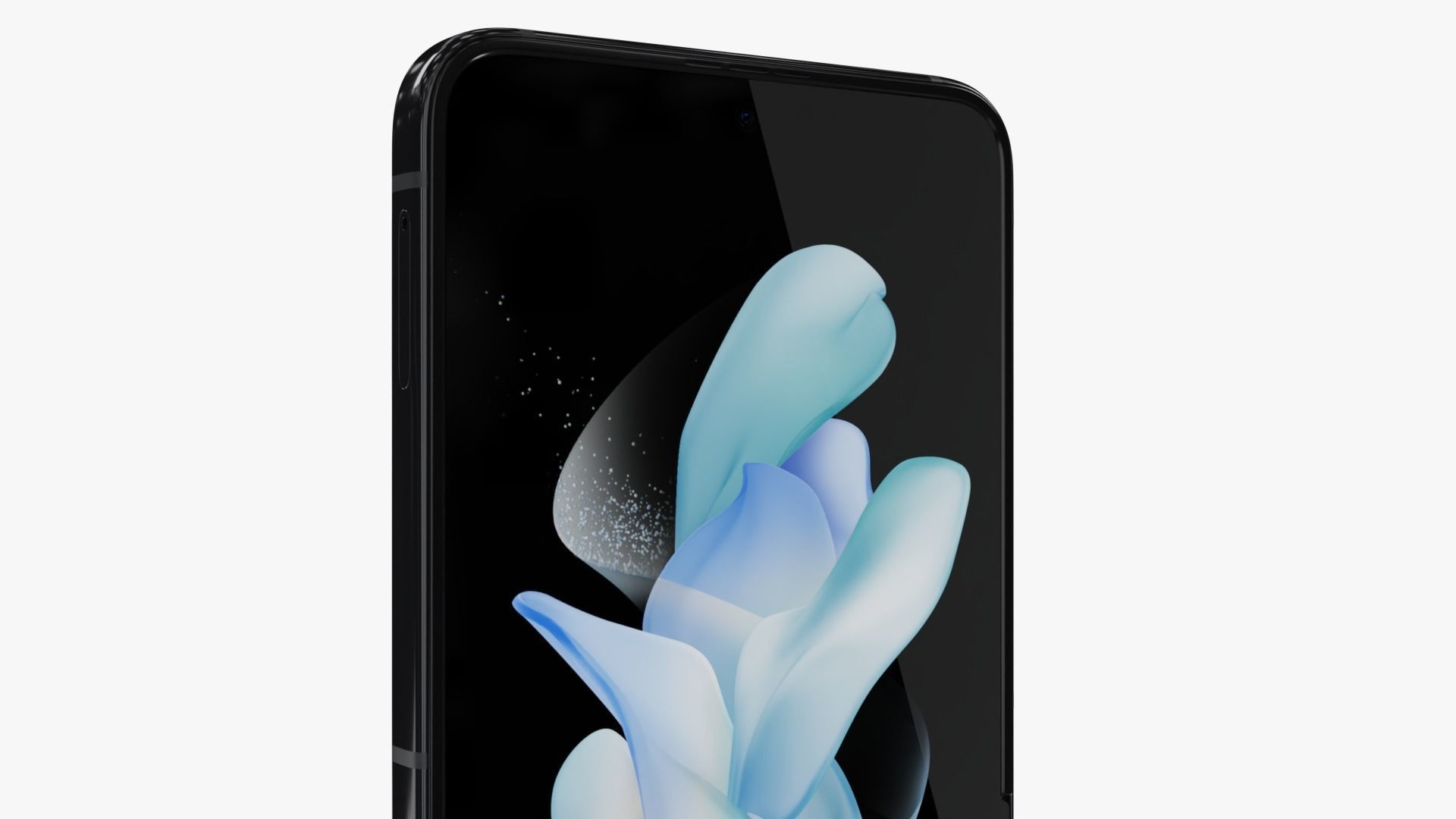 Samsung Galaxy Z Flip 4 Graphite Rigged Low-poly 3D model_5