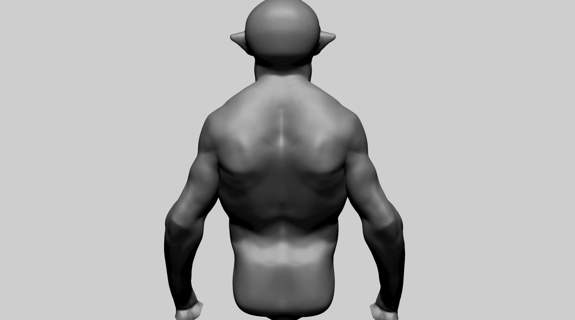 Creature Body A 3D model_4