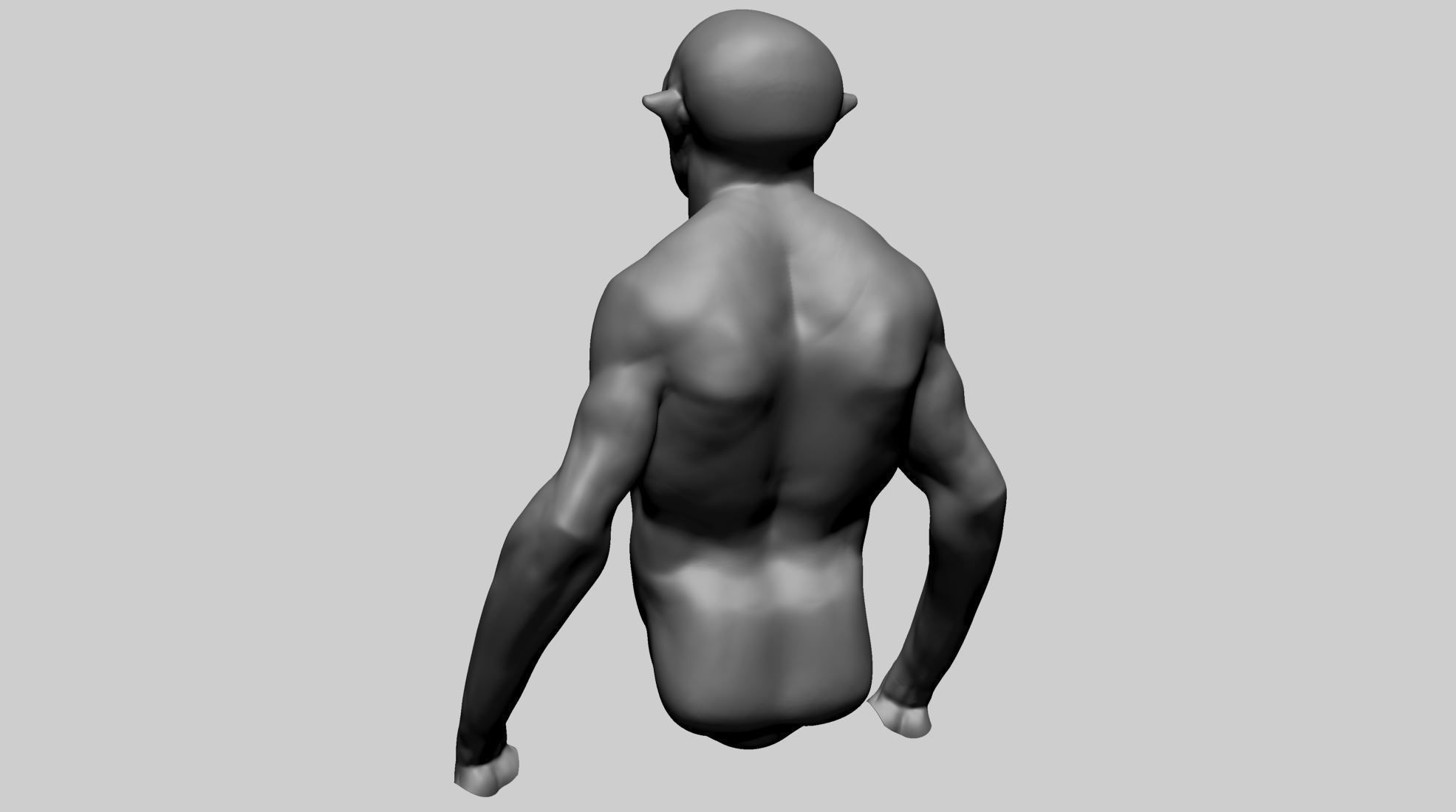 Creature Body A 3D model_5